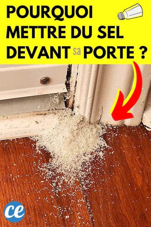 Du sel devant la porte contre les mauvaises ondes