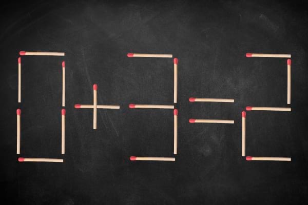 casse-tête calcul avec des allumettes