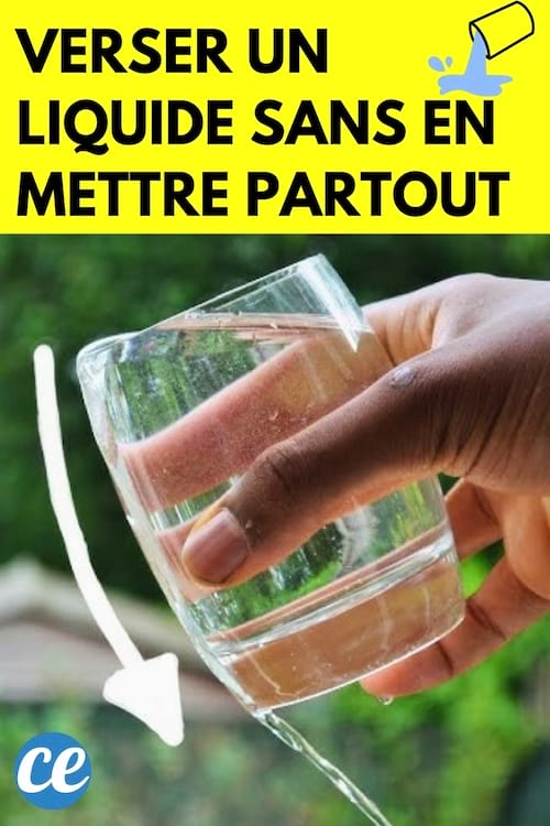 Un verre qui est versé et qui coule partout