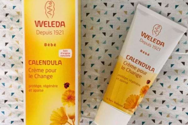 Tube de crème de calendula affirmant protéger, régénérer et apaiser la peau.