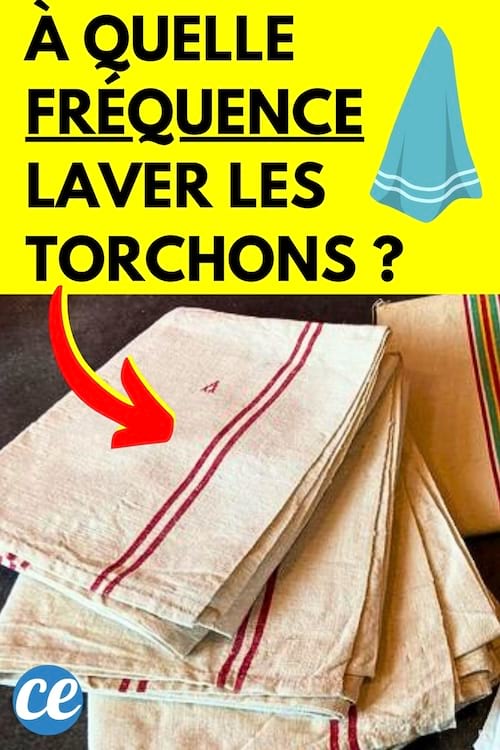 Des torchons sales qui doivent être lavés fréquemment pour rester propre