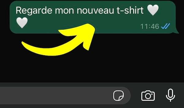 Excitation pour un nouveau t-shirt
