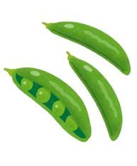 Pois mange-tout ouverts