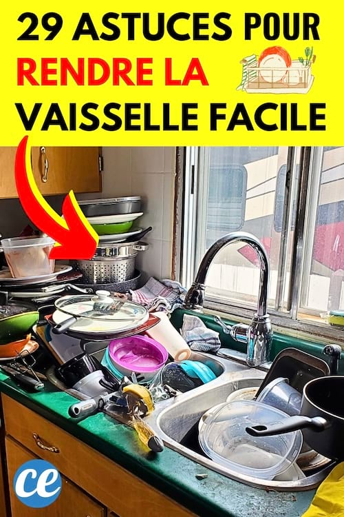 Un évier remplie de vaisselle à laver