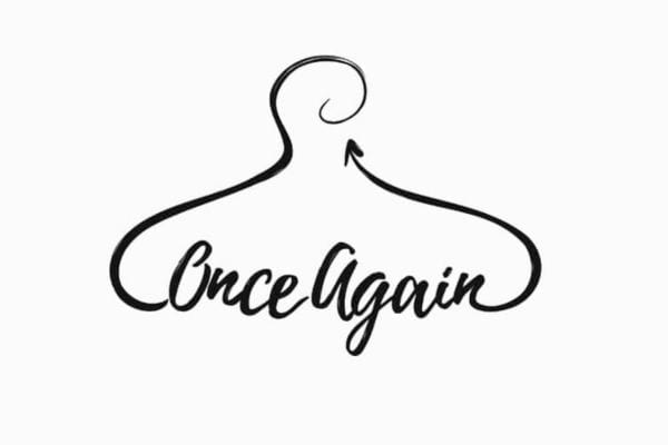 Logo Once Again avec un cintre.