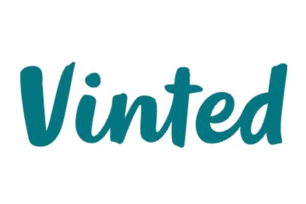 Logo de Vinted en turquoise.