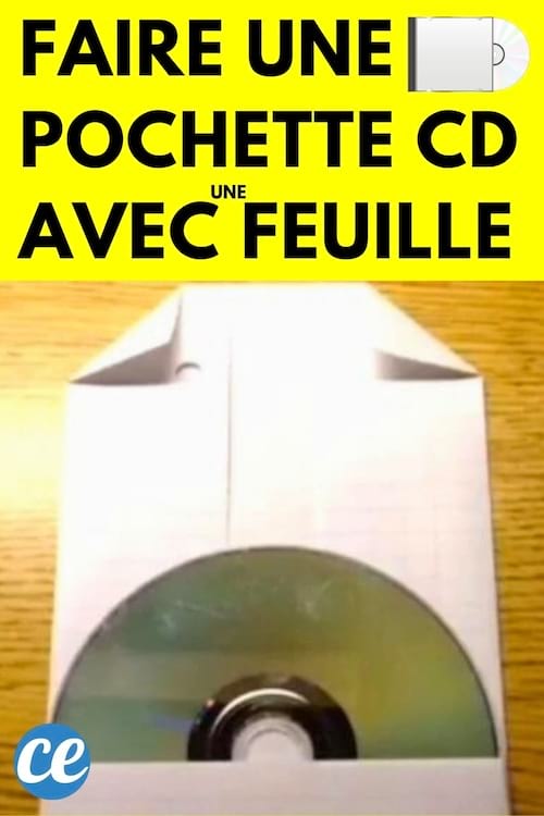CD dans feuille