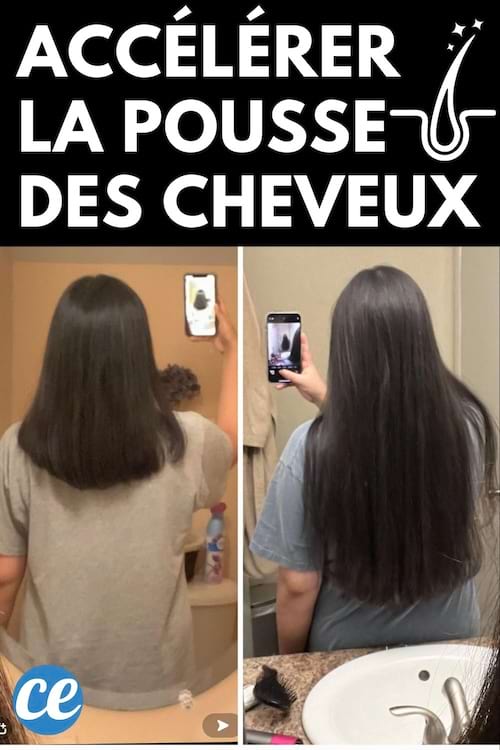 Cheveux de femme qui ont poussés
