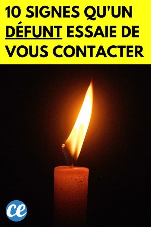 Une bougie qui bouge qui est un signe qu'un défunt essaie de vous contacter