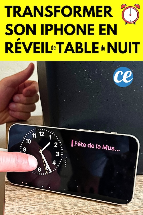 Comment Transformer son iPhone en Réveil de Table de Nuit.