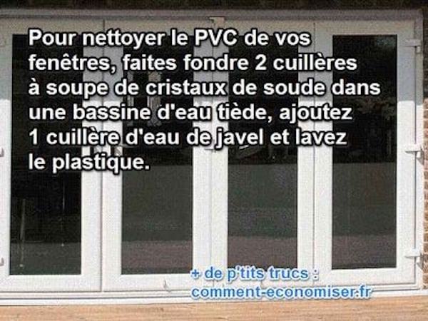 Comment Nettoyer le PVC Jauni des Fenêtres Facilement.