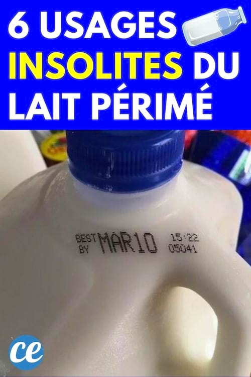 Date sur une bouteille de lait