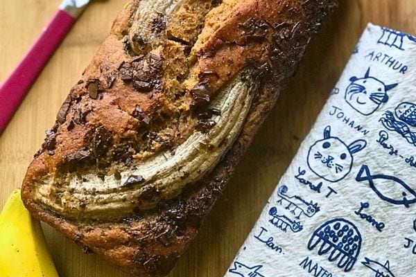 Banana bread avec chocolat