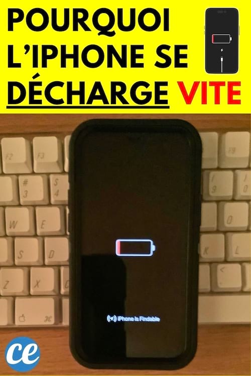 Batterie faible écran iPhone