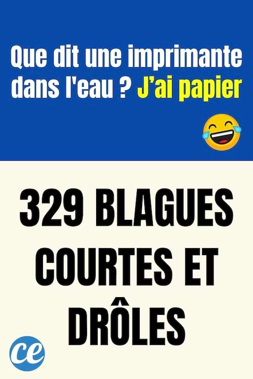 Blague courte et drôle