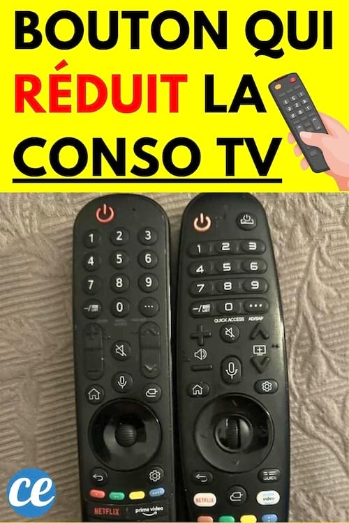 Deux télécommande TV l'une à coté de l'autre 