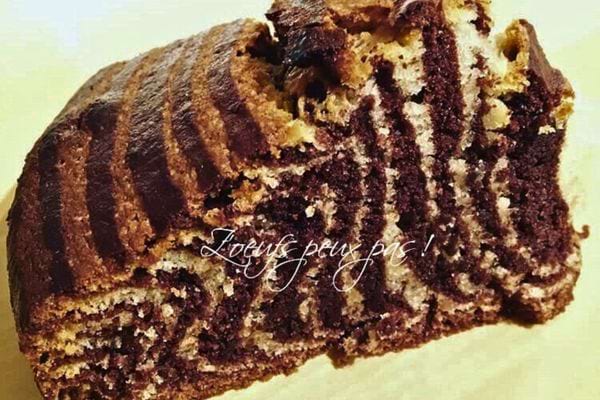 Gateau marbré tranches moelleuses