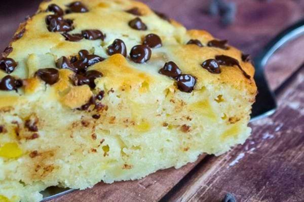 Gâteau aux pommes et chocolat