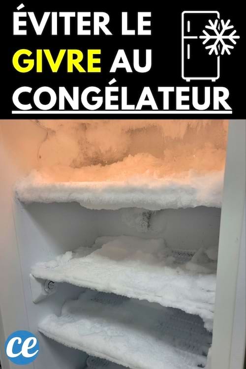 Givre dans congélateur