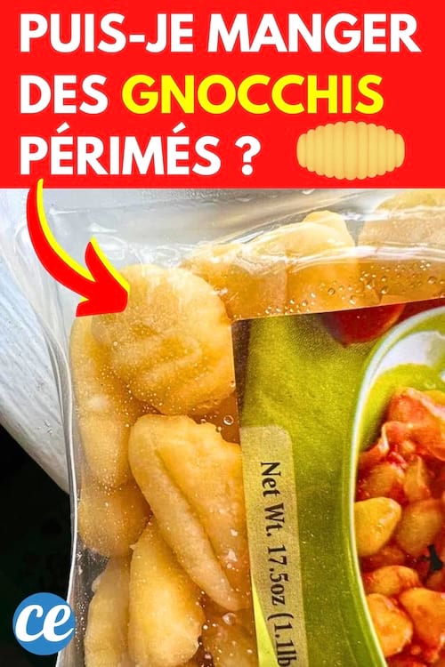 Des gnocchis périmés dans un emballage pour savoir si on peut les manger