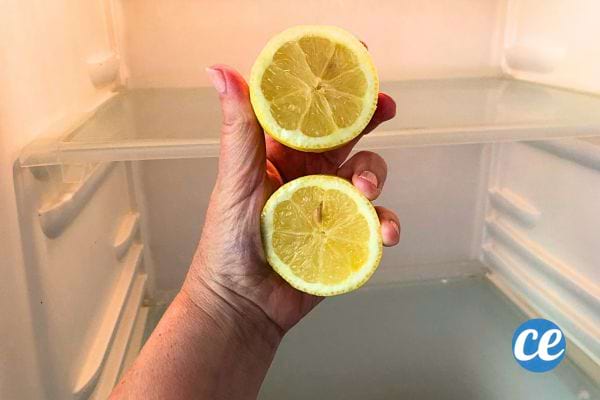 du citron pour le nettoyage du frigo