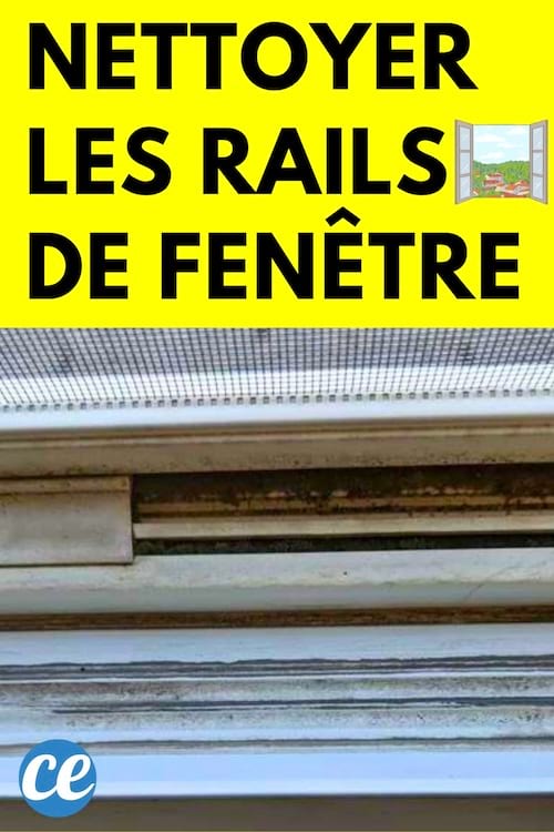 Rails de fenêtre sale 