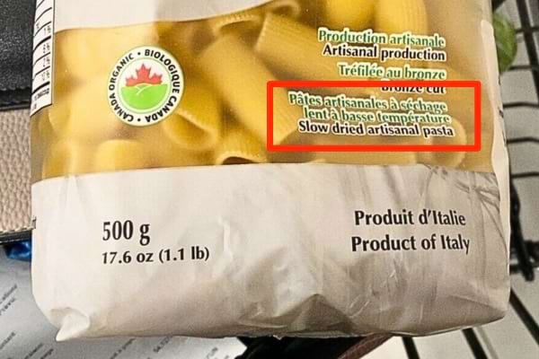 Des pâtes italiennes qui ont un séchage lent pour une meilleure qualité