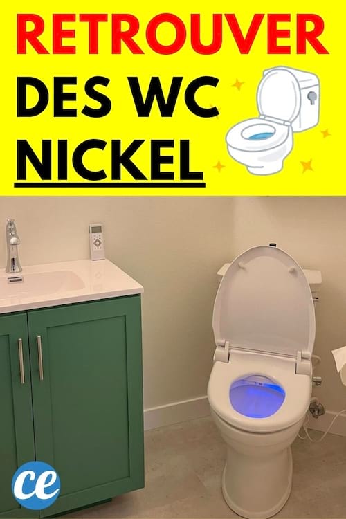 Lumière bleu dans toilette