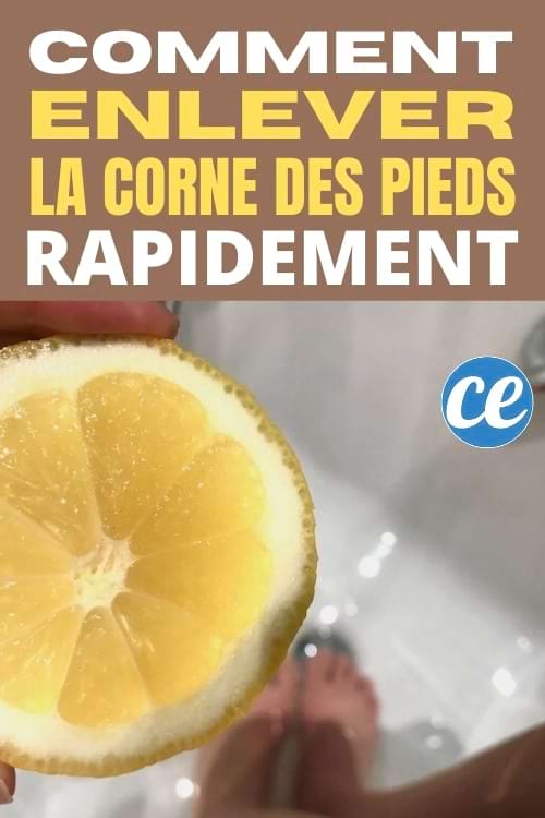 Pied et citron pour enlever la corne des pieds