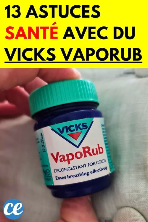 Personne tenant un pot de vicks vaporub 