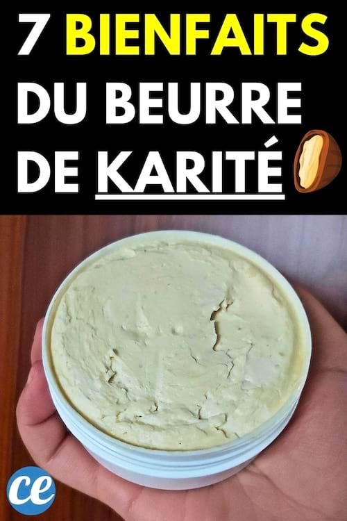 Une personne tenant un pot de beurre de karité