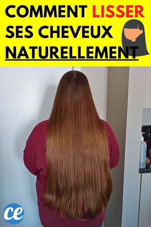 Femme avec de longs cheveux lisse