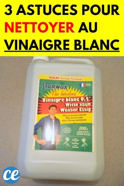 Un bidon de vinaigre blanc