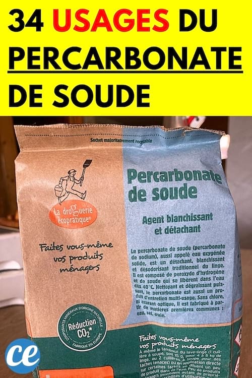 Un paquet de percarbonate de soude 