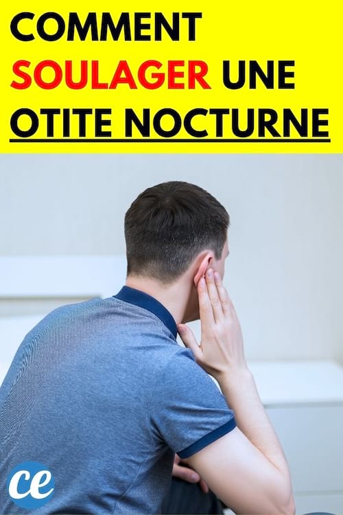 Homme tenant son oreille 