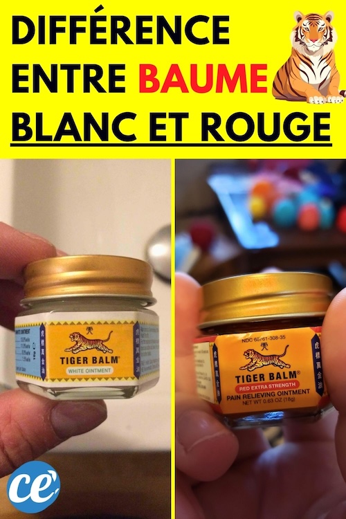 Baume du Tigre ConnaissezVous la Différence entre le Blanc et le Rouge