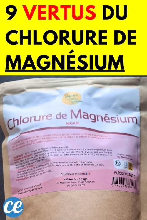 Un paquet de chlorure de magnésium