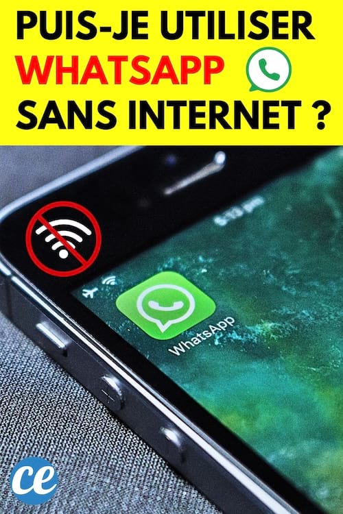 Un téléphone sans internet qui essaie d'utiliser WhatsApp sans internet