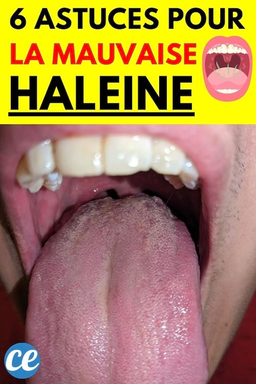 La bouche ouverte d'un homme