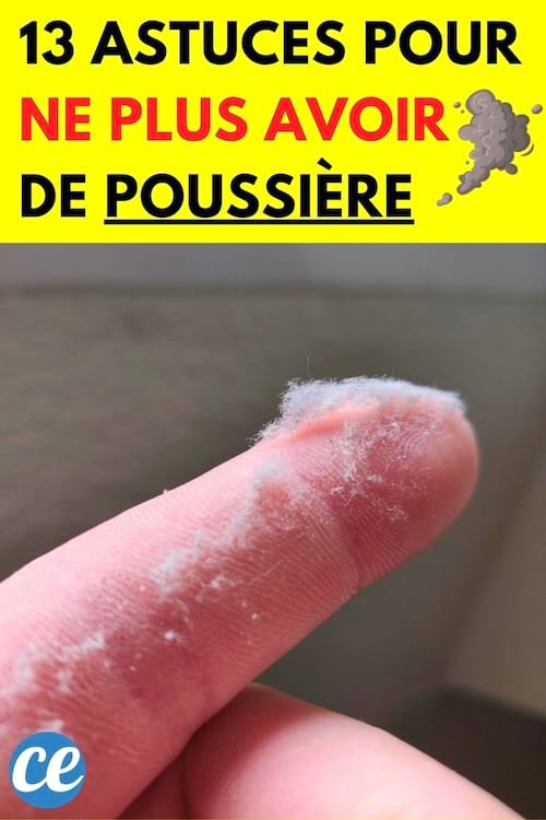 De la poussière sur un doigt