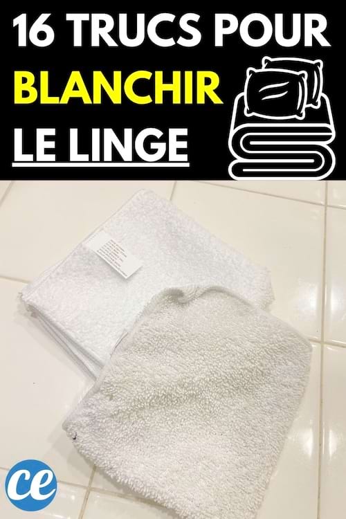 Deux petites serviettes blanches