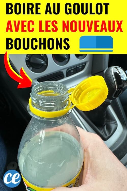 Le nouveau bouchon en plastique qui n'est pas pratique pour boire au goulot