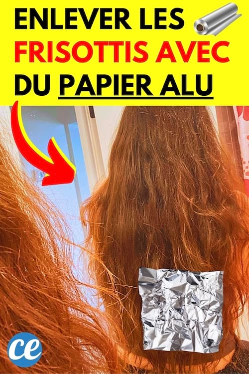 Des frisottis sur les cheveux à enlever avec de l'alu