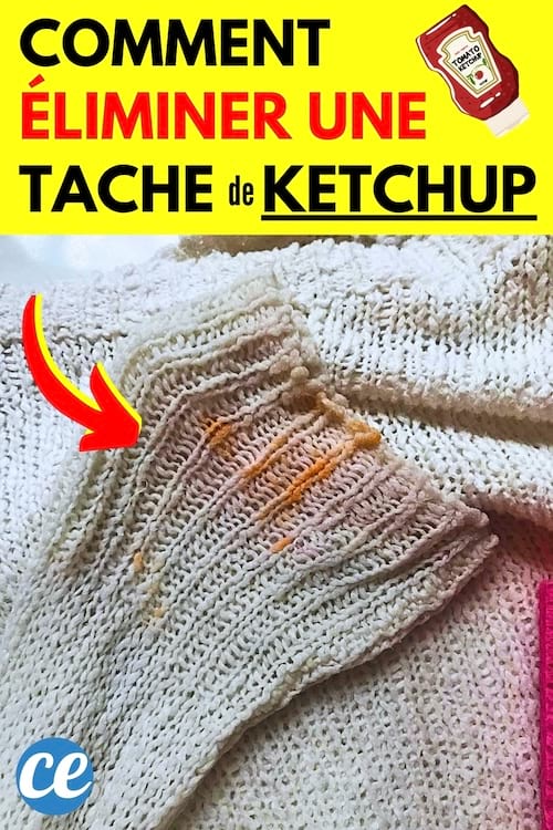 Comment éliminer une tache de ketchup sur un vêtement facilement