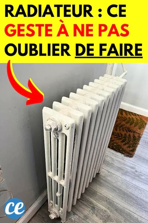 radiateur à la maison qu'il faut purger chaque année