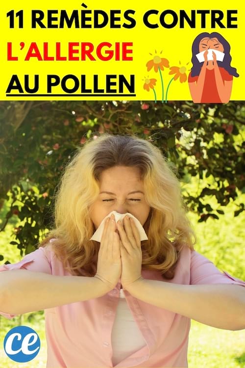 Une femme en train de se moucher dans la nature