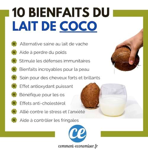 Tous les bienfaits du lait de coco