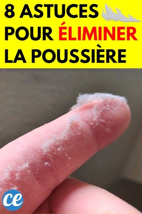 De la poussière sur un doigt