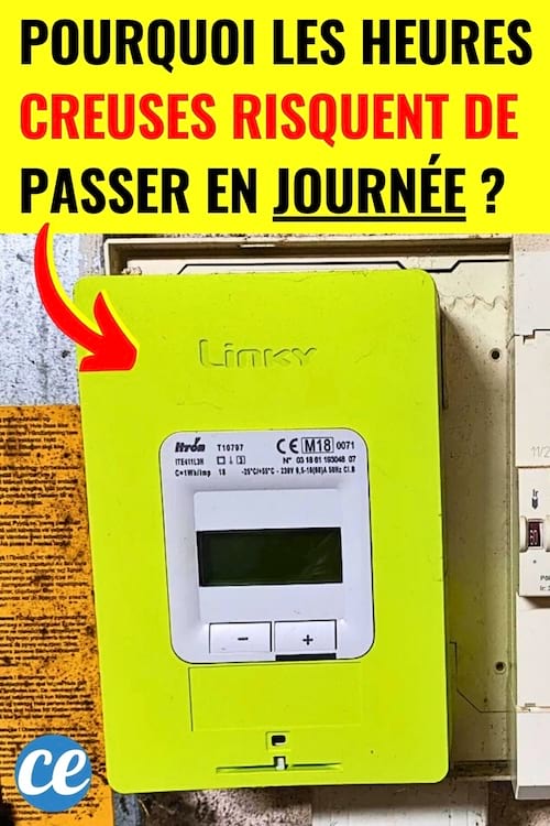Un compteur linky en heures creuses 