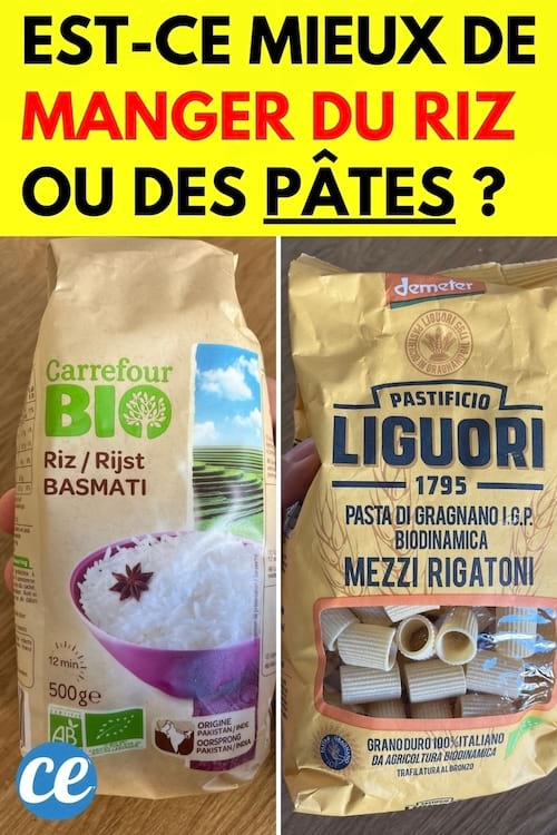 Un paquet de riz et de pâtes : lequel choisir pour bien manger ?